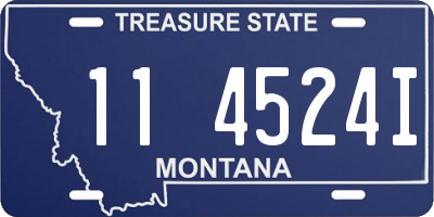 MT license plate 114524I