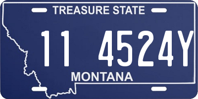 MT license plate 114524Y