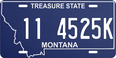 MT license plate 114525K