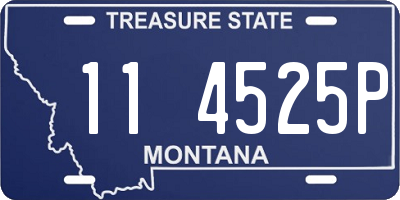 MT license plate 114525P