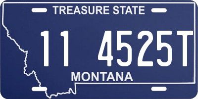 MT license plate 114525T