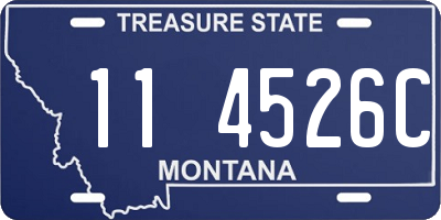 MT license plate 114526C