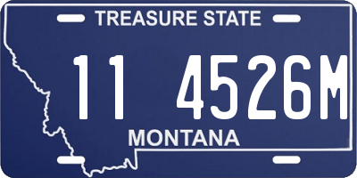 MT license plate 114526M
