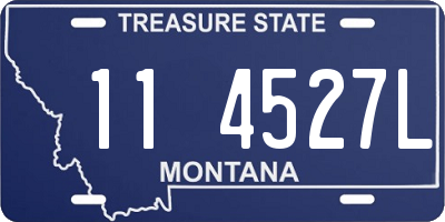 MT license plate 114527L