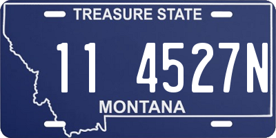 MT license plate 114527N