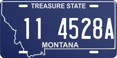 MT license plate 114528A