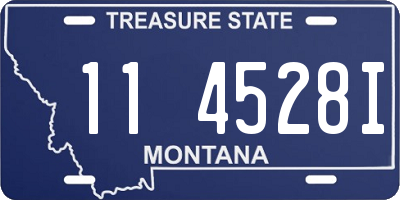 MT license plate 114528I