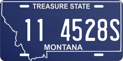 MT license plate 114528S