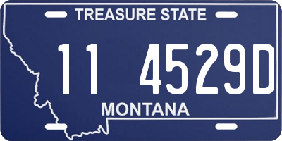 MT license plate 114529D