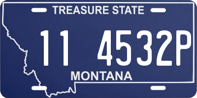 MT license plate 114532P