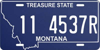 MT license plate 114537R