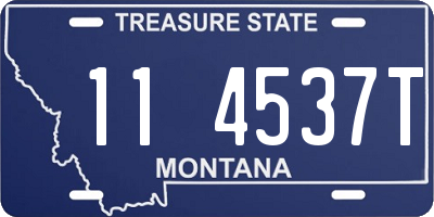 MT license plate 114537T