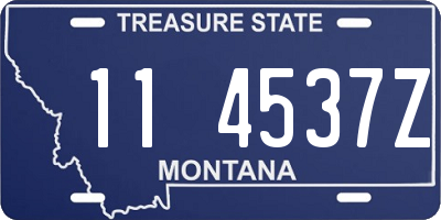 MT license plate 114537Z