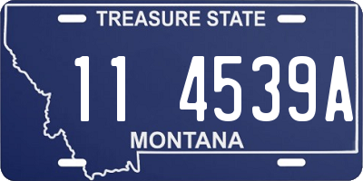 MT license plate 114539A