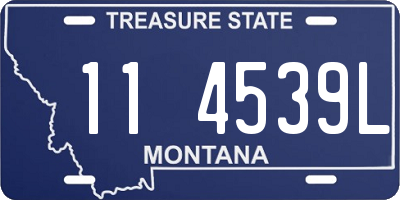 MT license plate 114539L