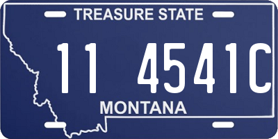 MT license plate 114541C