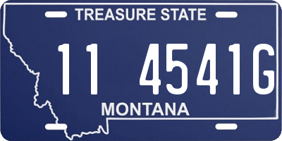 MT license plate 114541G