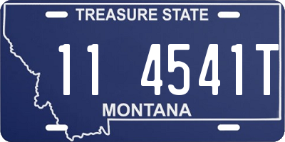 MT license plate 114541T