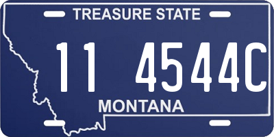 MT license plate 114544C