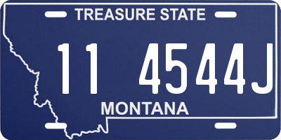 MT license plate 114544J