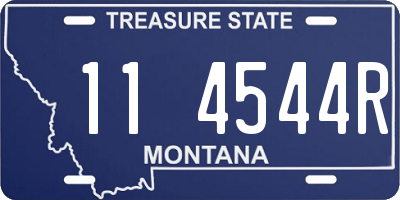 MT license plate 114544R