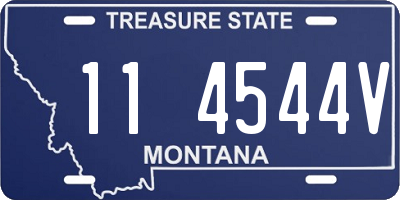 MT license plate 114544V