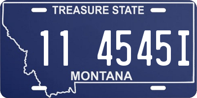 MT license plate 114545I