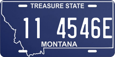 MT license plate 114546E