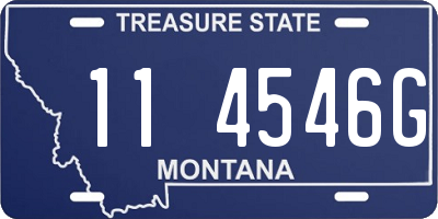 MT license plate 114546G