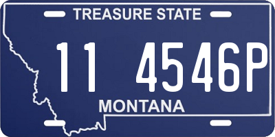 MT license plate 114546P