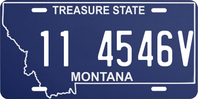 MT license plate 114546V