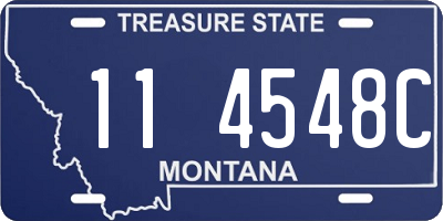 MT license plate 114548C