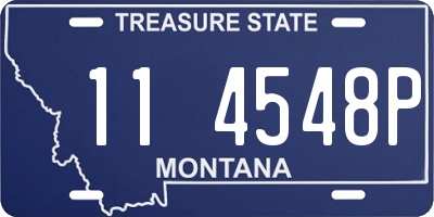 MT license plate 114548P