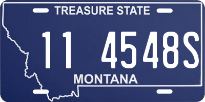 MT license plate 114548S