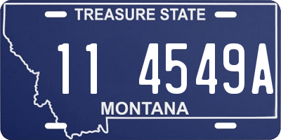 MT license plate 114549A