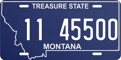 MT license plate 114550O