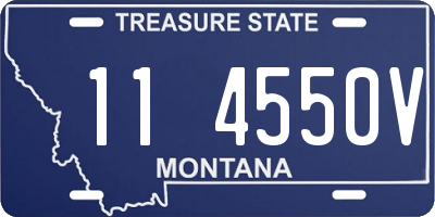 MT license plate 114550V