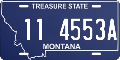 MT license plate 114553A