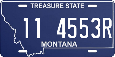 MT license plate 114553R