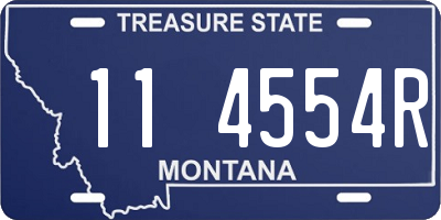 MT license plate 114554R