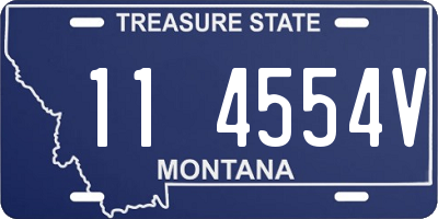 MT license plate 114554V