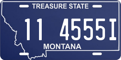 MT license plate 114555I