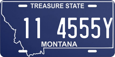 MT license plate 114555Y