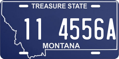 MT license plate 114556A