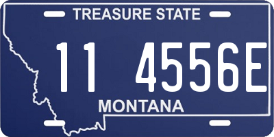 MT license plate 114556E