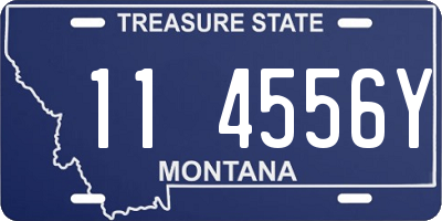 MT license plate 114556Y