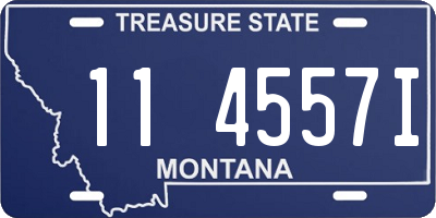 MT license plate 114557I