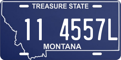 MT license plate 114557L