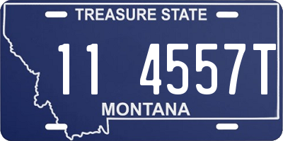 MT license plate 114557T