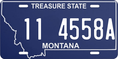 MT license plate 114558A